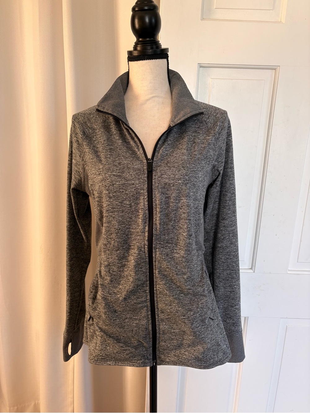 Champion Heathered Charcoal Full-Zip Jacket